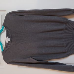 Dress Barn  long sleeve soft grey sweater  size Large